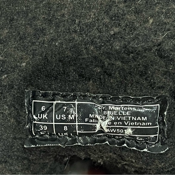 Dr. Martens Brielle Broadway ankle Boots,black, faux fur lining unisex 8L/7M - Picture 2 of 16